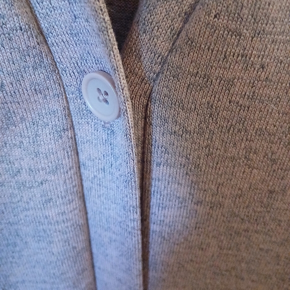 QVC Women's Heather Pink V Neck Long Cardigan Size M - Picture 4 of 8